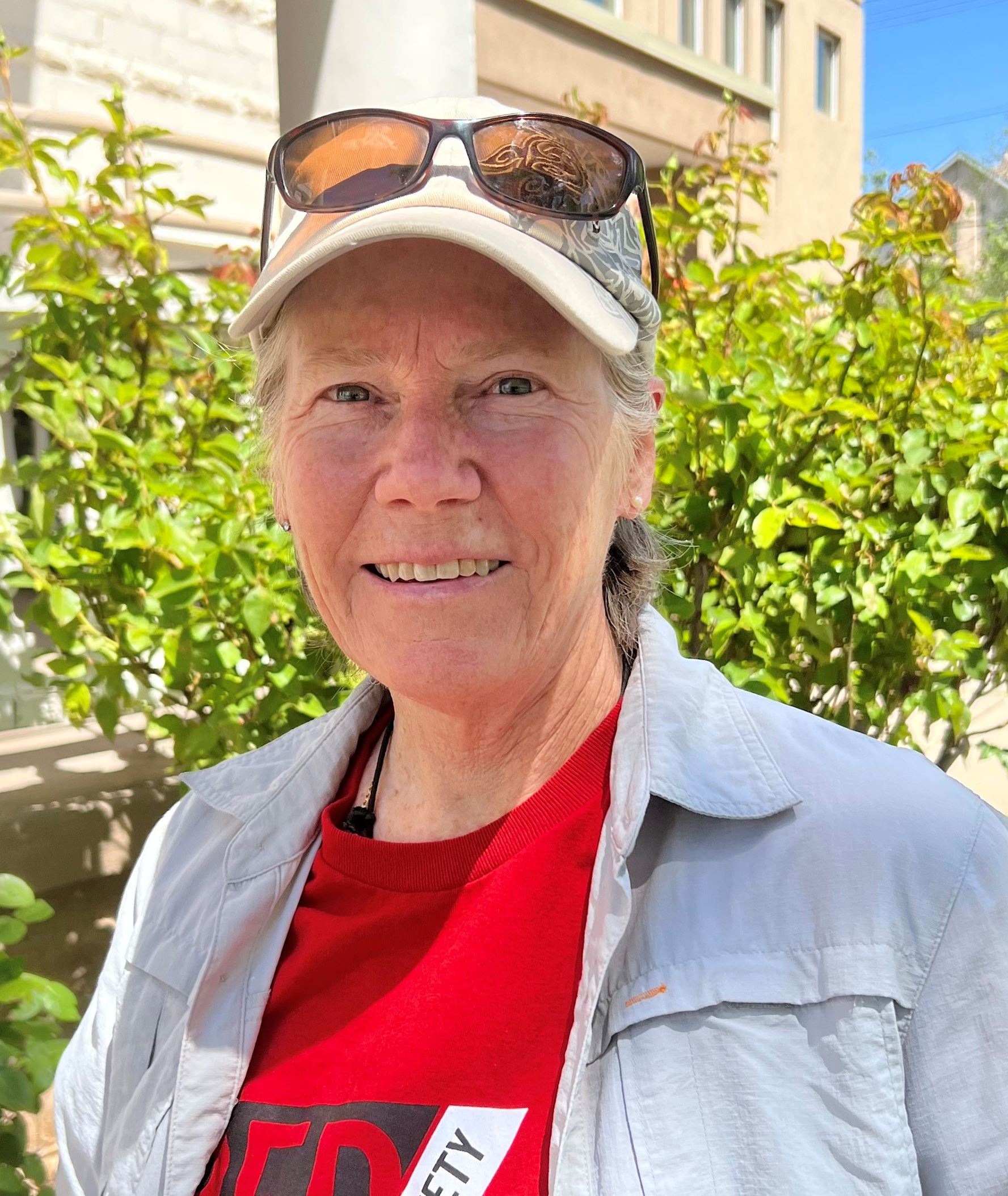 Picture of Sky Railway Manager and Engineer Janice Convery looking at the camera and smiling