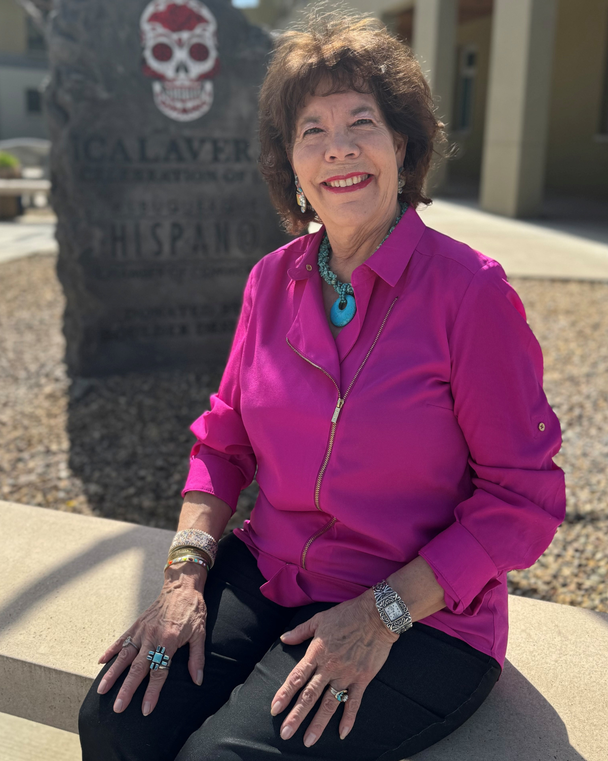 Picture of New Mexico businesswoman Patricia L Chavez looking at the camera and smiling