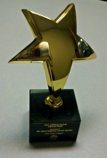 Adwheel Grand Prize Winner Award - 2011